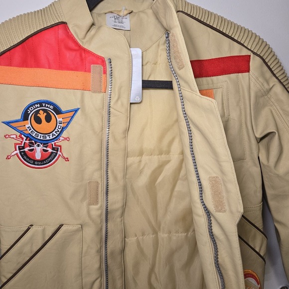 Disney Star Wars XWing Squadron Resistance Finn Pilot Faux Leather Coat 7/8 - Picture 3 of 10
